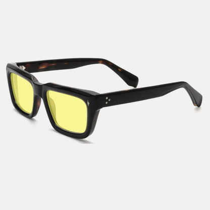 Vintage Thick Acetate Polarised Sunglasses | UV400 | Retro Square additional product view