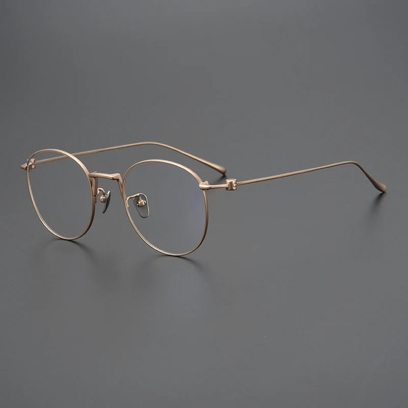 Titanium Wire Round Eyeglasses