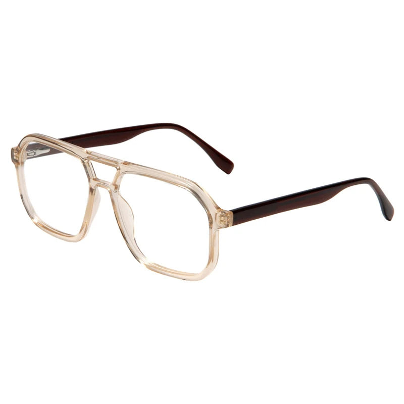 Acetate Double-Bridge Pilot Prescription Eyeglasses | Retro Optical Frame for Rx Lenses – CINILY UK - Pink