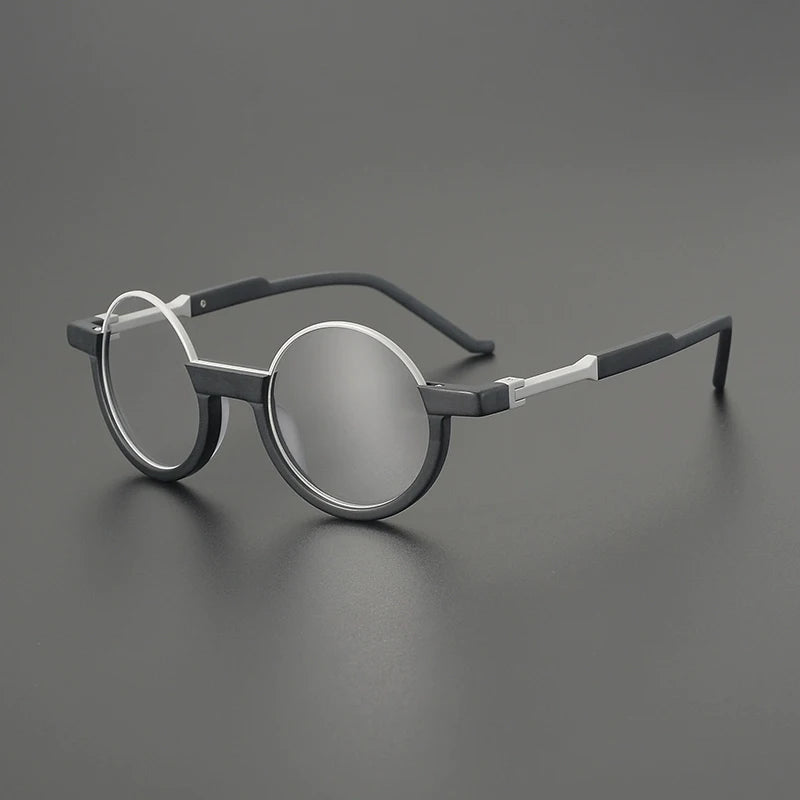 Acetate Green Round Eyeglasses