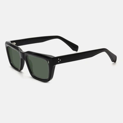 Vintage Thick Acetate Polarised Sunglasses | UV400 | Retro Square additional product view