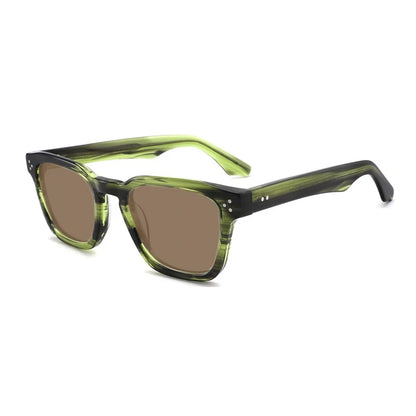 Crystal Green Polarized UV400 Sunglasses | Retro Acetate Designer Shades – CINILY UK additional product view