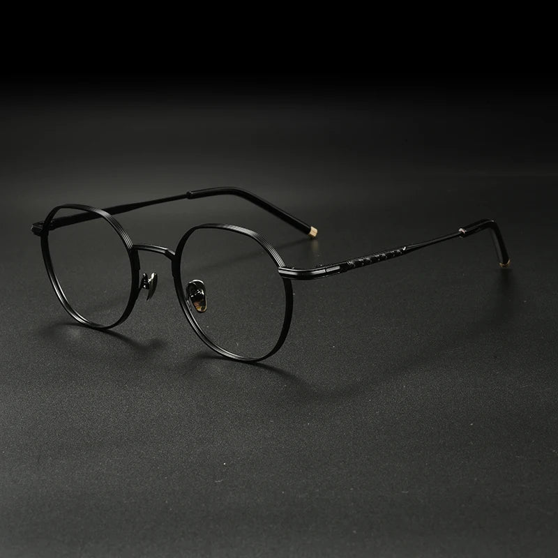 Japanese Titanium Wire Round Eyeglasses