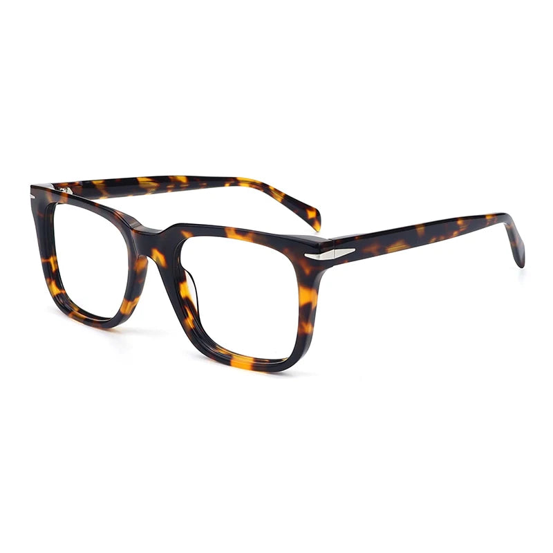 Vintage Two-Tone Acetate Eyeglasses Frame – Black & Tortoise