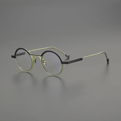 Ultra-Light Titanium Round Prescription Eyeglasses | Minimal Optical Frame for Rx Lenses – CINILY UK frame detail