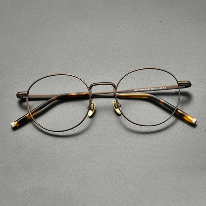 Titanium Wire Round Prescription Eyeglasses | Ultra-Light Optical Frame for Rx Lenses – CINILY UK lens detail