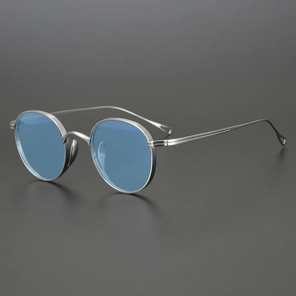 Ultra-Light Pure Titanium Polarised Sunglasses | Vintage Round additional product view