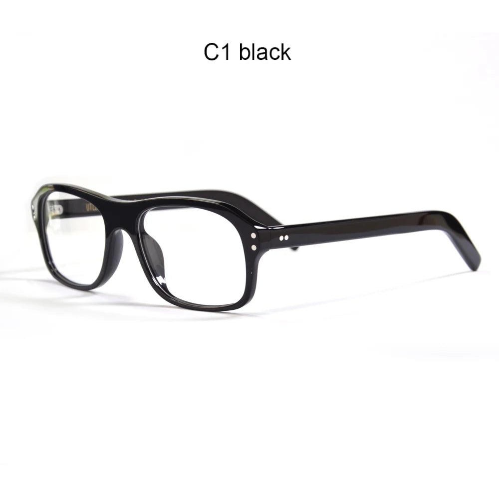 Retro Rectangle Acetate Eyeglasses – Kingsman-Inspired Style