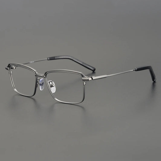 Titanium Minimal Square Prescription Eyeglasses | Ultra-Light Optical Frame for Rx Lenses – CINILY UK