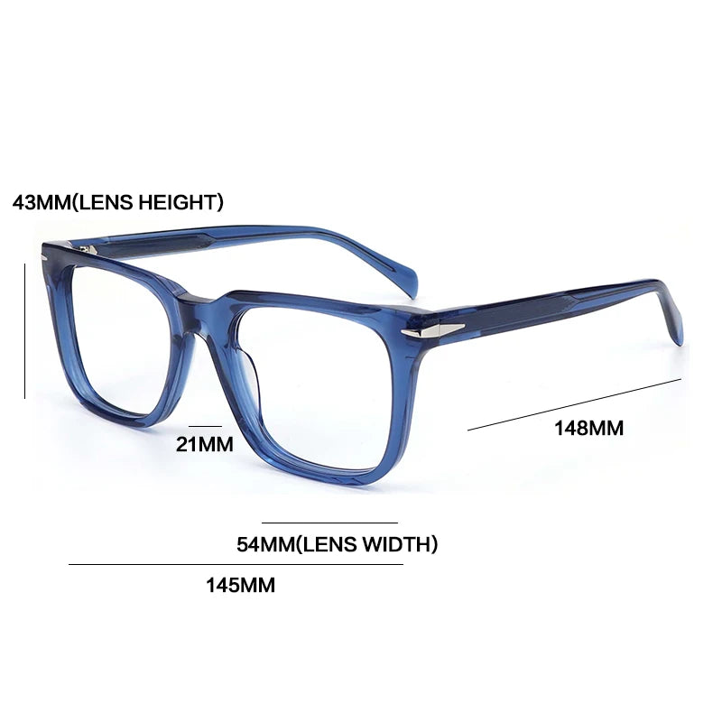 Vintage Two-Tone Acetate Eyeglasses Frame – Black & Tortoise