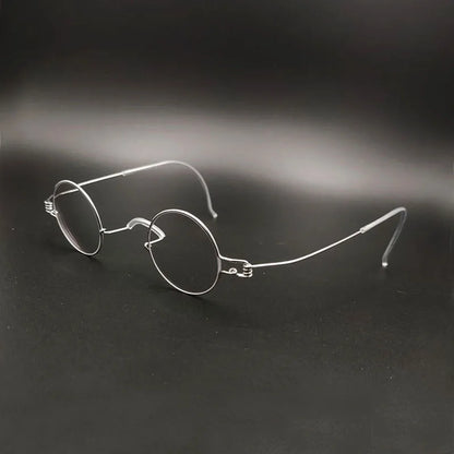 Vintage Round Prescription Glasses | Anti-Blue Light | Small Frame side view