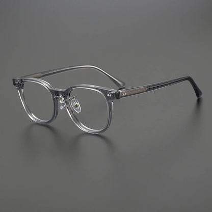 Acetate Crystal Green Round Prescription Eyeglasses | Stylish Retro Rx Glasses – CINILY UK