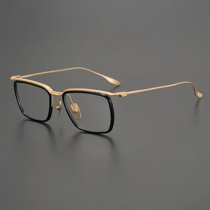 Titanium Square Prescription Eyeglasses | Ultra-Light Optical Frame for Rx Lenses – CINILY UK