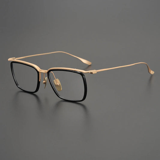 Titanium Square Prescription Eyeglasses | Ultra-Light Optical Frame for Rx Lenses – CINILY UK
