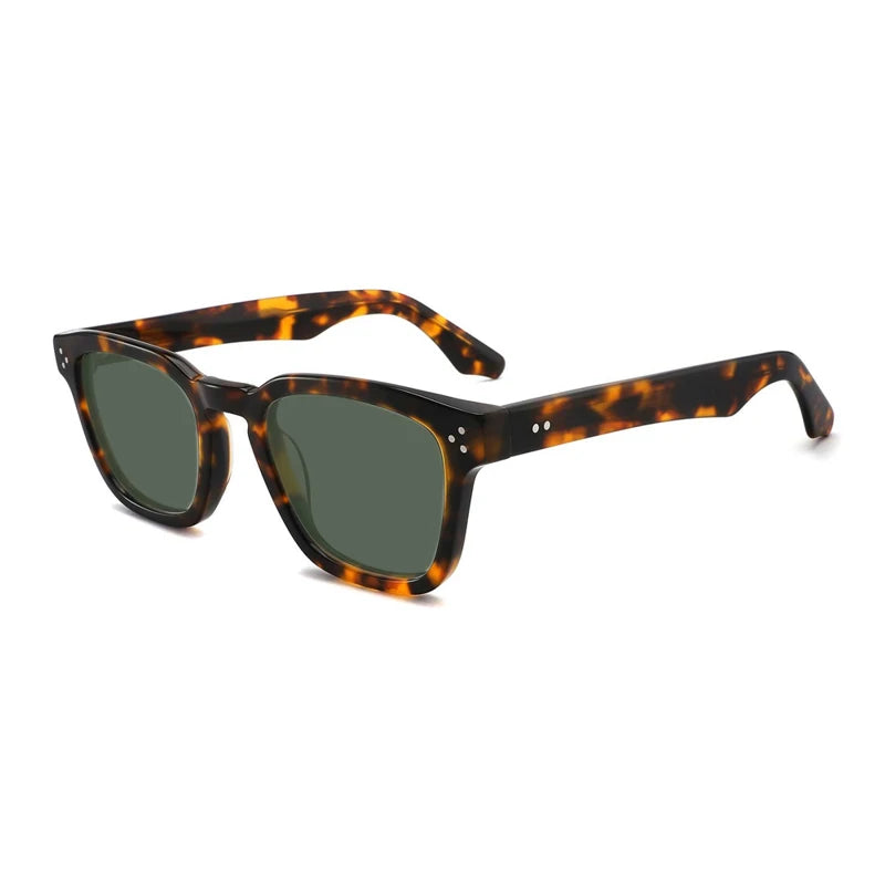 Acetate Crystal Green Polarized UV400 Sunglasses
