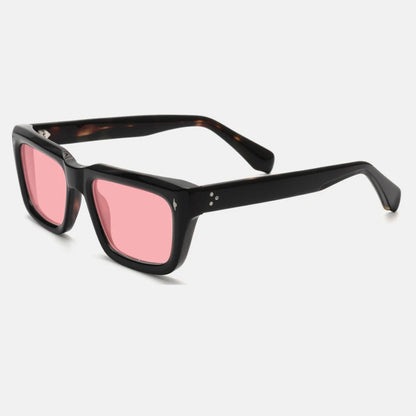 Vintage Thick Acetate Polarised Sunglasses | UV400 | Retro Square additional product view