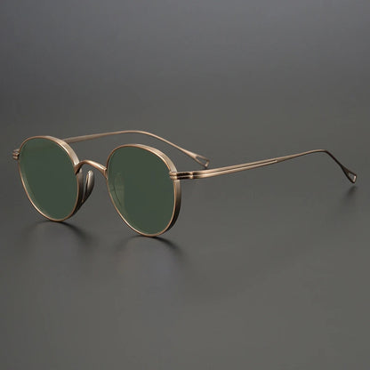 Ultra-Light Pure Titanium Polarised Sunglasses | Vintage Round additional product view