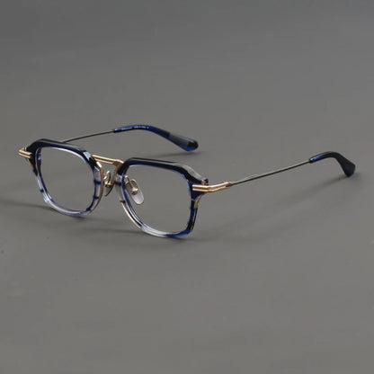 Oversized Titanium Acetate Prescription Eyeglasses | Retro Optical Frame for Rx Lenses – CINILY UK lens detail