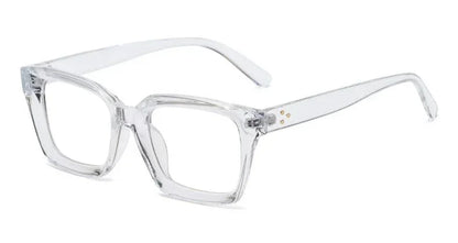 Bold Square Blue Light Reading Glasses | Fashion Presbyopia Glasses – CINILY UK lens detail