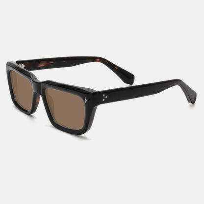 Vintage Thick Acetate Polarised Sunglasses | UV400 | Retro Square additional product view