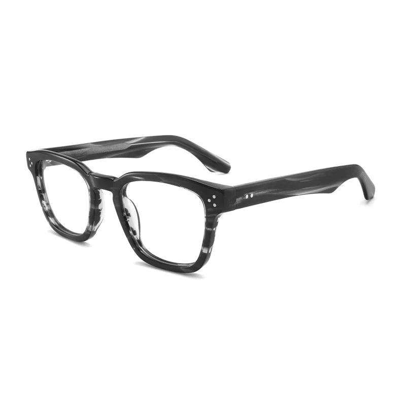 Vintage Square Acetate Optical Glasses Frame | Handmade Lightweight Fit