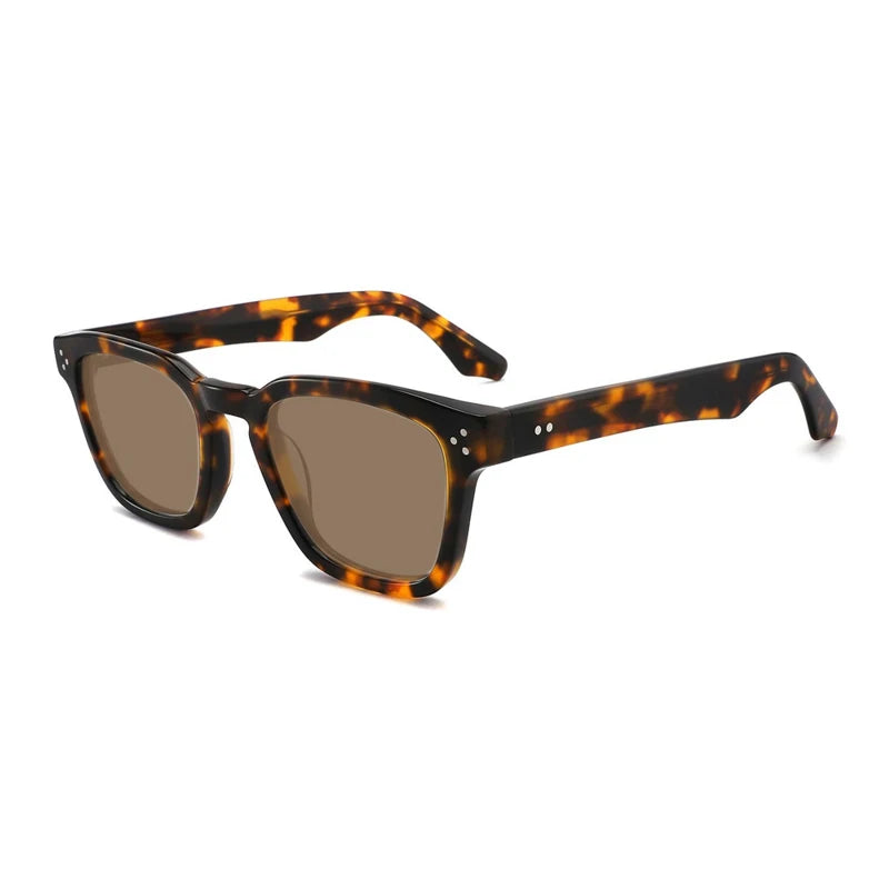 Acetate Crystal Green Polarized UV400 Sunglasses