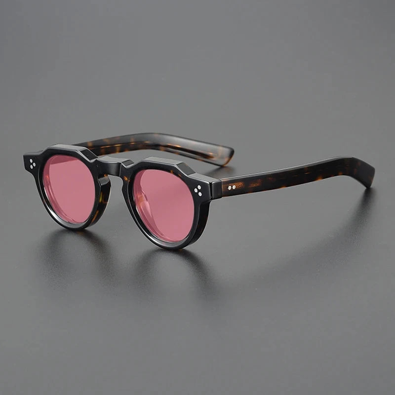 Vintage Polarised Acetate Sunglasses with UV400 Protection and a Small Fit - Tortoise