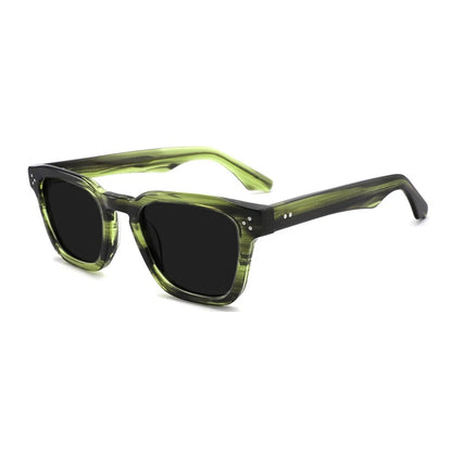 Crystal Green Polarized UV400 Sunglasses | Retro Acetate Designer Shades – CINILY UK additional product view