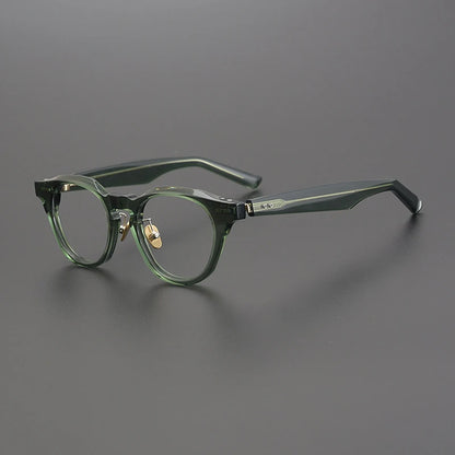 Japanese Acetate Keyhole Panto Prescription Eyeglasses | Retro Optical Frame for Rx Lenses – CINILY UK side view