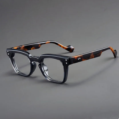 Black Square Eyeglasses | Stylish Everyday Optical Frames – CINILY UK side view