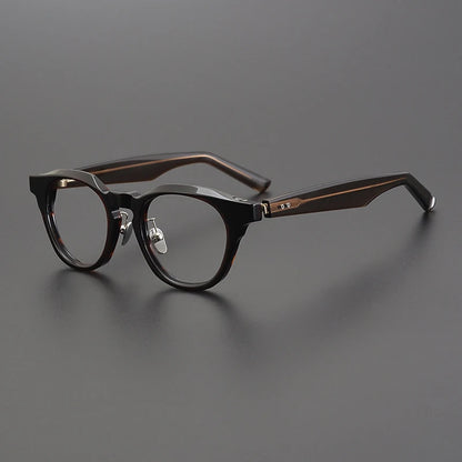 Japanese Acetate Keyhole Panto Prescription Eyeglasses | Retro Optical Frame for Rx Lenses – CINILY UK lens detail