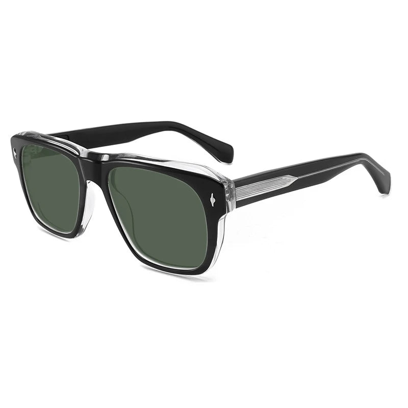 Vintage Polarised Acetate Sunglasses with UV400 Protection in a Larger Fit