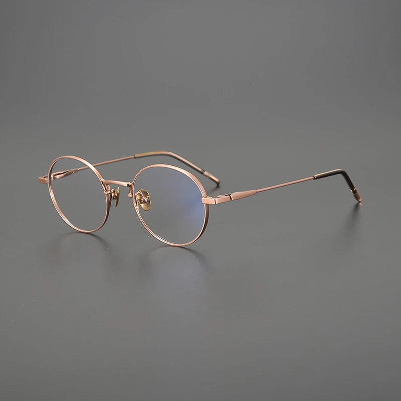Korean Titanium Round Eyeglasses