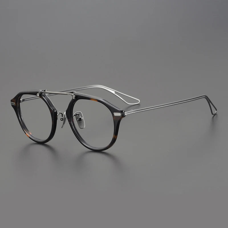 Titanium Acetate Pilot Prescription Eyeglasses | Affordable Rx Glasses Online – CINILY UK - Tortoise