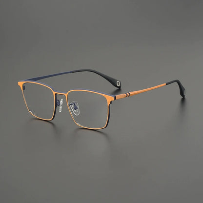 Titanium Neon Square Prescription Eyeglasses | Bold Lightweight Rx Glasses – CINILY UK additional product view