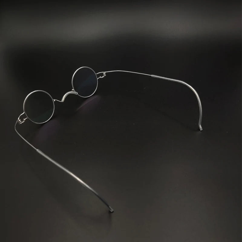 Vintage Handmade Small Round Prescription Glasses – Anti-Blue Light