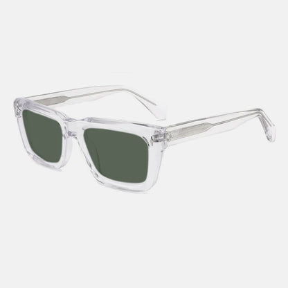 Vintage Thick Acetate Polarised Sunglasses | UV400 | Retro Square additional product view