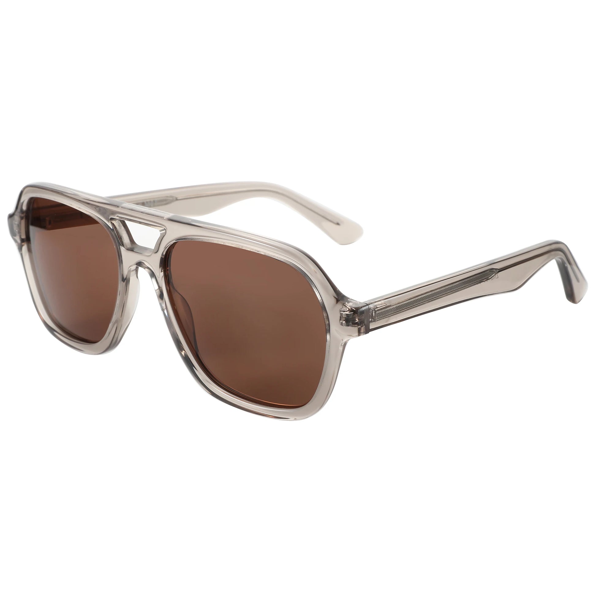 Acetate Tortoise Pilot Polarized UV400 Sunglasses | Classic Unisex Shades – CINILY UK - Amber