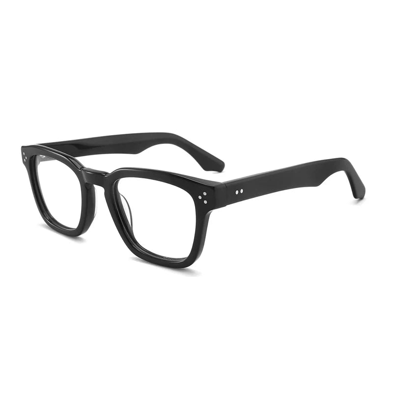Vintage Square Acetate Optical Glasses Frame | Handmade Lightweight Fit