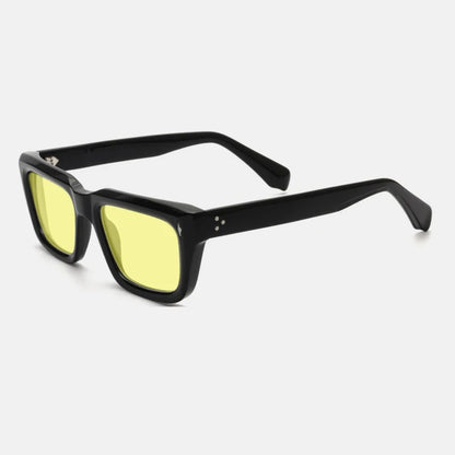Vintage Thick Acetate Polarised Sunglasses | UV400 | Retro Square additional product view