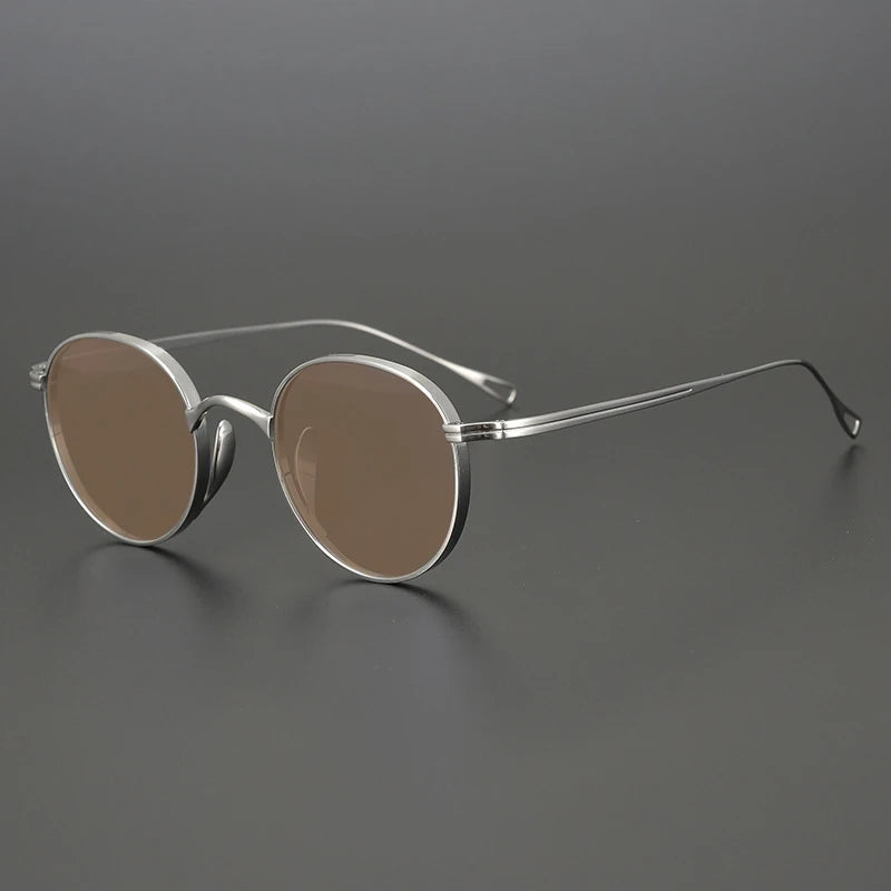 Ultra-Light Pure Titanium Polarised Sunglasses | Vintage Round