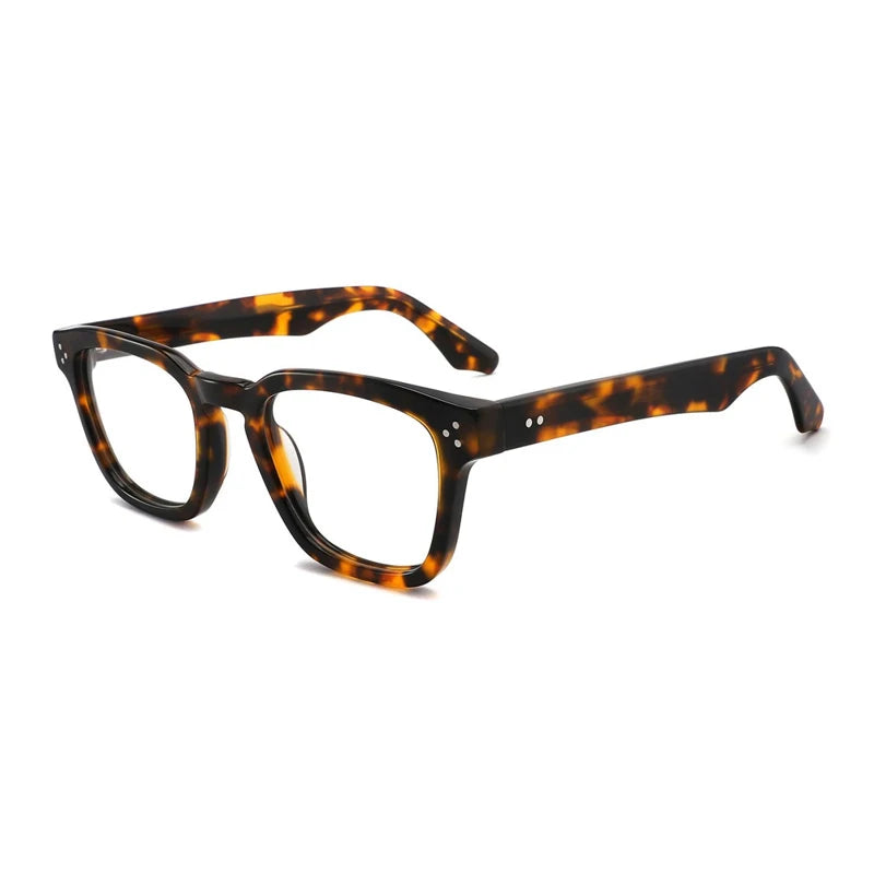 Vintage Square Acetate Optical Glasses Frame | Handmade Lightweight Fit