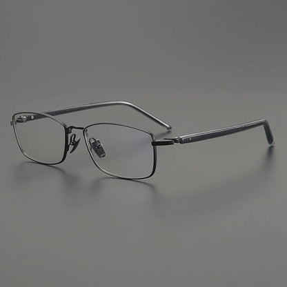 Titanium Rimless Square Prescription Eyeglasses | Lightweight Minimal Rx Glasses – CINILY UK