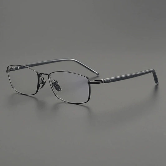 Titanium Rimless Square Prescription Eyeglasses | Lightweight Minimal Rx Glasses – CINILY UK