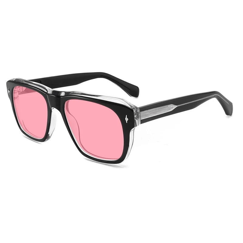 Vintage Polarised Acetate Sunglasses with UV400 Protection in a Larger Fit