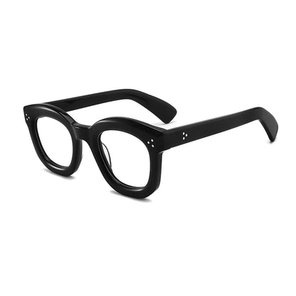 Vintage Handmade Acetate Square Optical Glasses Frame