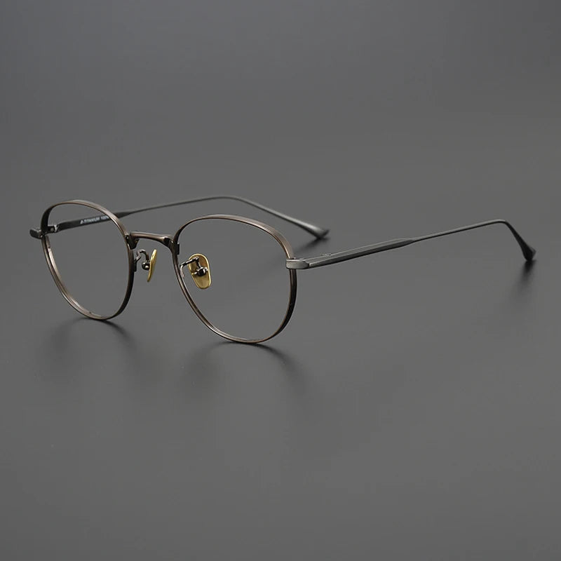 Titanium Small Geometric Eyeglasses