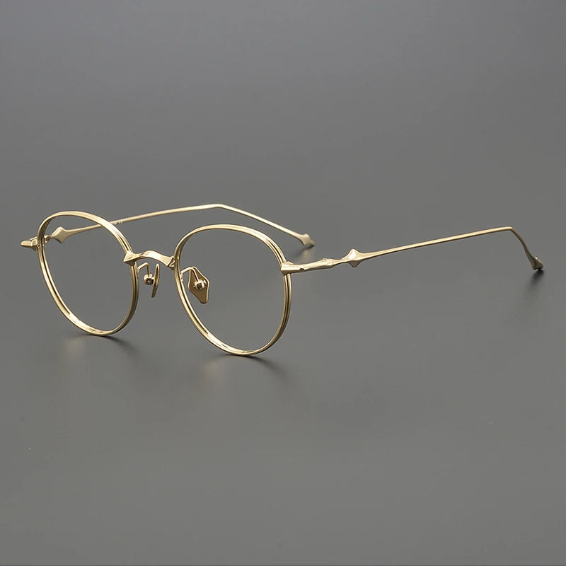 Titanium Ultra-Light Titanium Round Eyeglasses