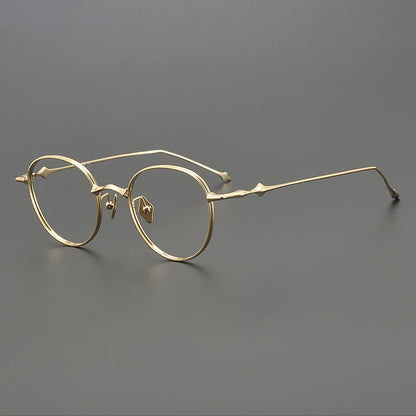 Ultra-Light Titanium Round Prescription Eyeglasses | Vintage Optical Frame for Rx Lenses – CINILY UK
