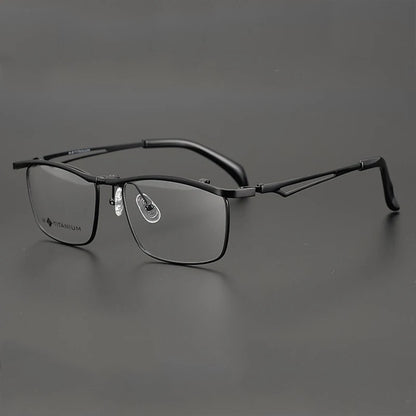 Titanium Flip-Up Square Prescription Eyeglasses | Lightweight Functional Rx Glasses – CINILY UK